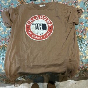 Brown Oklahoma Graphic T-Shirt